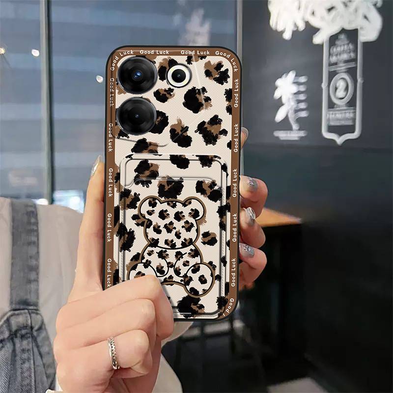 Durable Silicone Phone Case For Tecno Camon20 Pro 5G/CK8n Waterproof Cute Card sleeve Anti-dust protective Anti-knock
