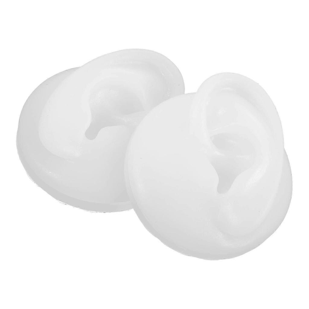 2026 Best!! Silicone Ear Model for Jewelry Display Rack Featuring Ear Stud Holder 1Pair