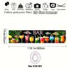 2D Summer Bar Tapestry Colorful Drinks Wall Banner