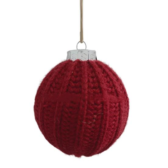 Crochet Ball Christmas Ornaments Handmade Knitted Ball Christmas Tree Ornaments Rustic Hanging Decoration for Winter Holiday Home Decor