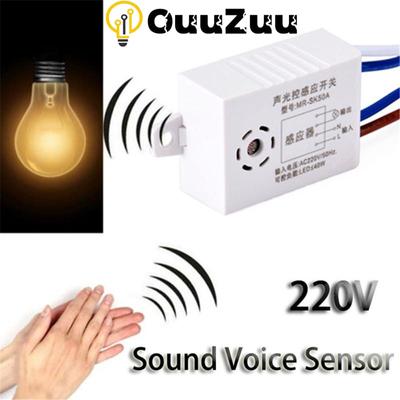 220-V-Moduldetektor, automatisches Ein- und Ausschalten, intelligenter Ton, Sprachsensor, Lichtschalter, Verwendung im Flur, Bad, Lagerhaus, Treppe