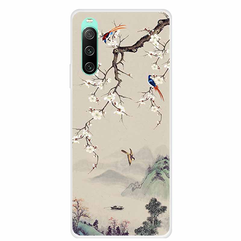 For Sony xperia 10 IV Case 1 IV 10 iV Clear Fashion Soft TPU Silicone Back Case For Sony Xperia 10 1 5 III Cover Funda Shell Cat