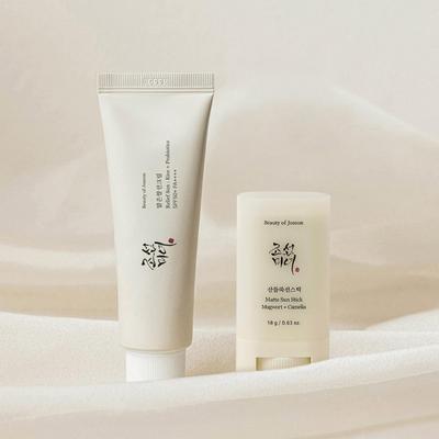 SPF-Set: Relief Rice Probiotics Sonnencreme 50ml+Matte Sonnenstift Beifuß+Kamelie 18g