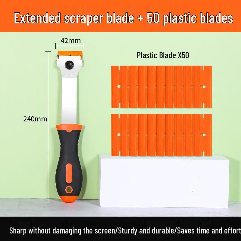 Multi-functional Plastic Glue Removal Scraper
