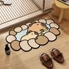 Kapibara bathroom floor mat, toilet door absorbent floor mat, toilet non-slip diatom mud toilet floor mat