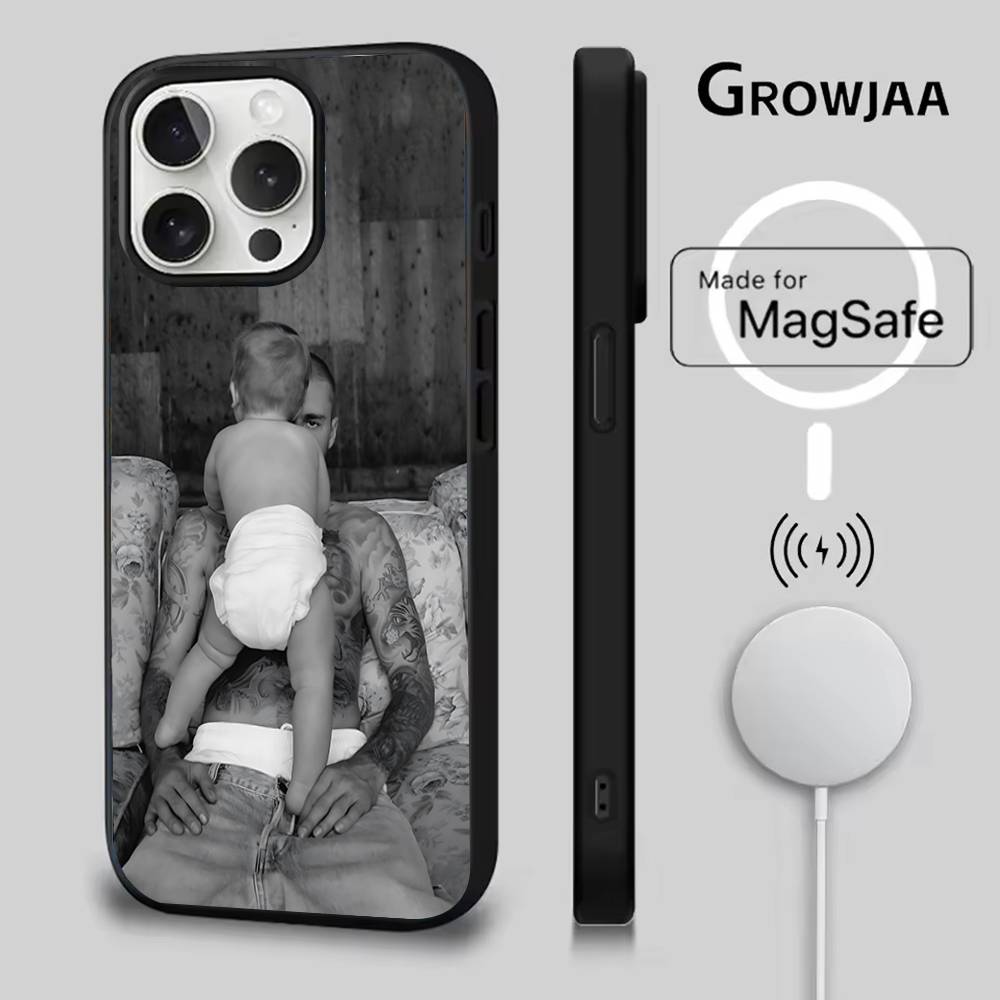SWAG J-Justin Bieber Чехол для телефона для iPhone 16e,16,15,14,13,12,11,Plus,Pro,Max,Mini Магнитная беспроводная зарядка Magsafe iPhone13PROMAX