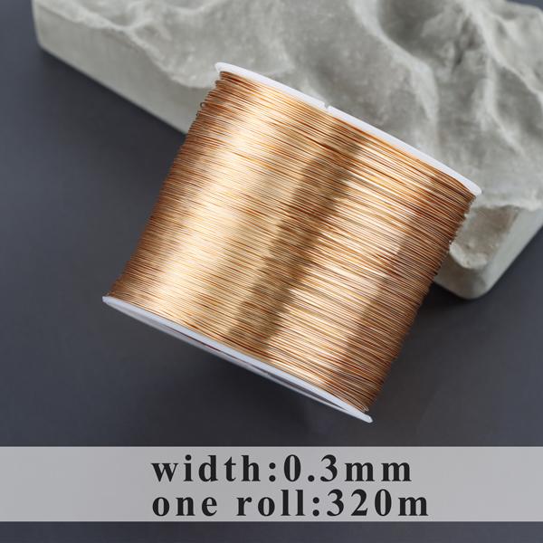 M997 Jewelry Accessories,pass REACH,nickel Free,copper Wire,18k Gold Plated,never Fade,one Roll/lot