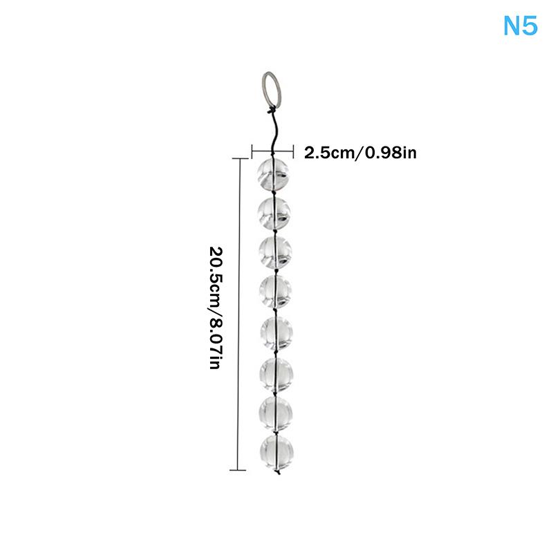 Crystal Glass Anal Massager Beads Inserted Plug BDSM Erotic Pull Beads Vaginal Balls Butt Plug Toys for Sensual Exploration
