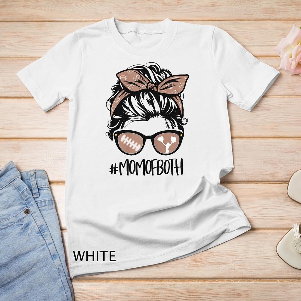 Womens Cheer Mom Football Son Cheerleading Daugher Cheer Unisex T-shirt