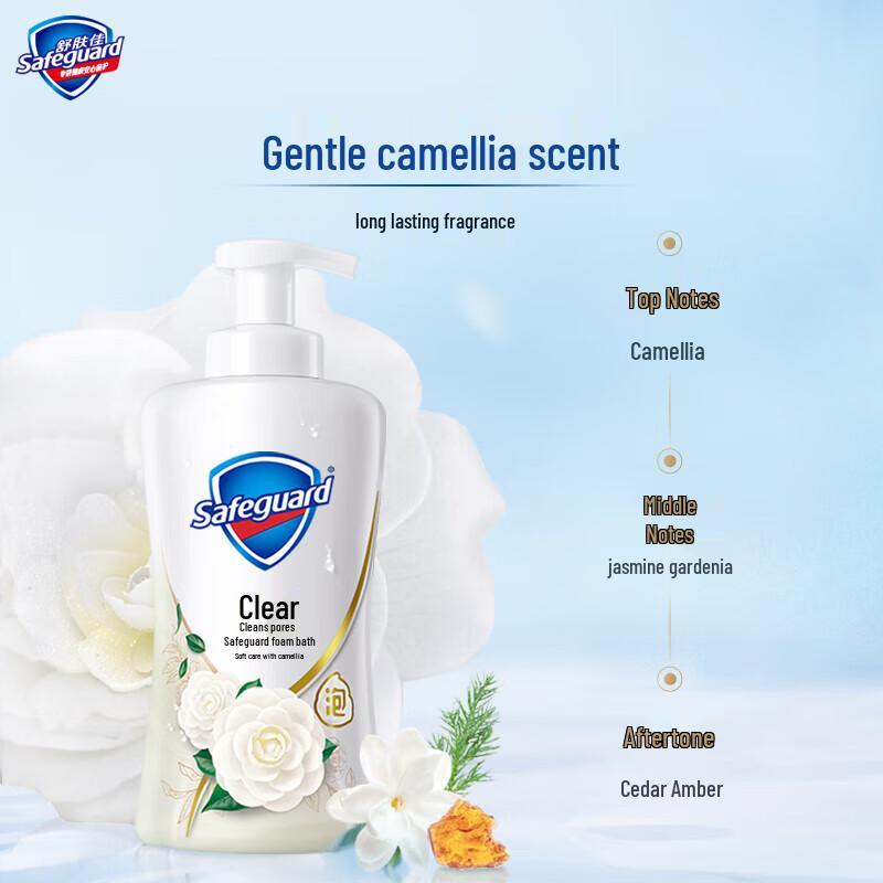 Safeguard Camellia Gentle Foam Body Wash