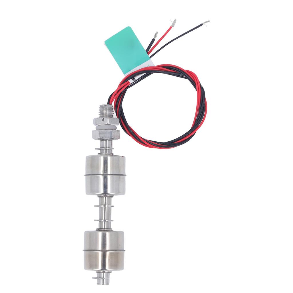 Float Switch Water Level Sensor 100mm Low Pressure Stainless Steel Double Ball Float Switch Sensor 0‑110V