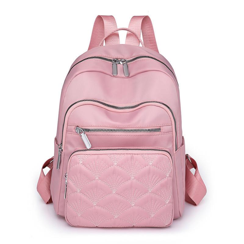 

IELGY Женский рюкзак, стильный и простой рюкзак для путешествий на открытом воздухе, легкий и вместительный школьный рюкзак для деловых поездок и поездок на работу. розовый