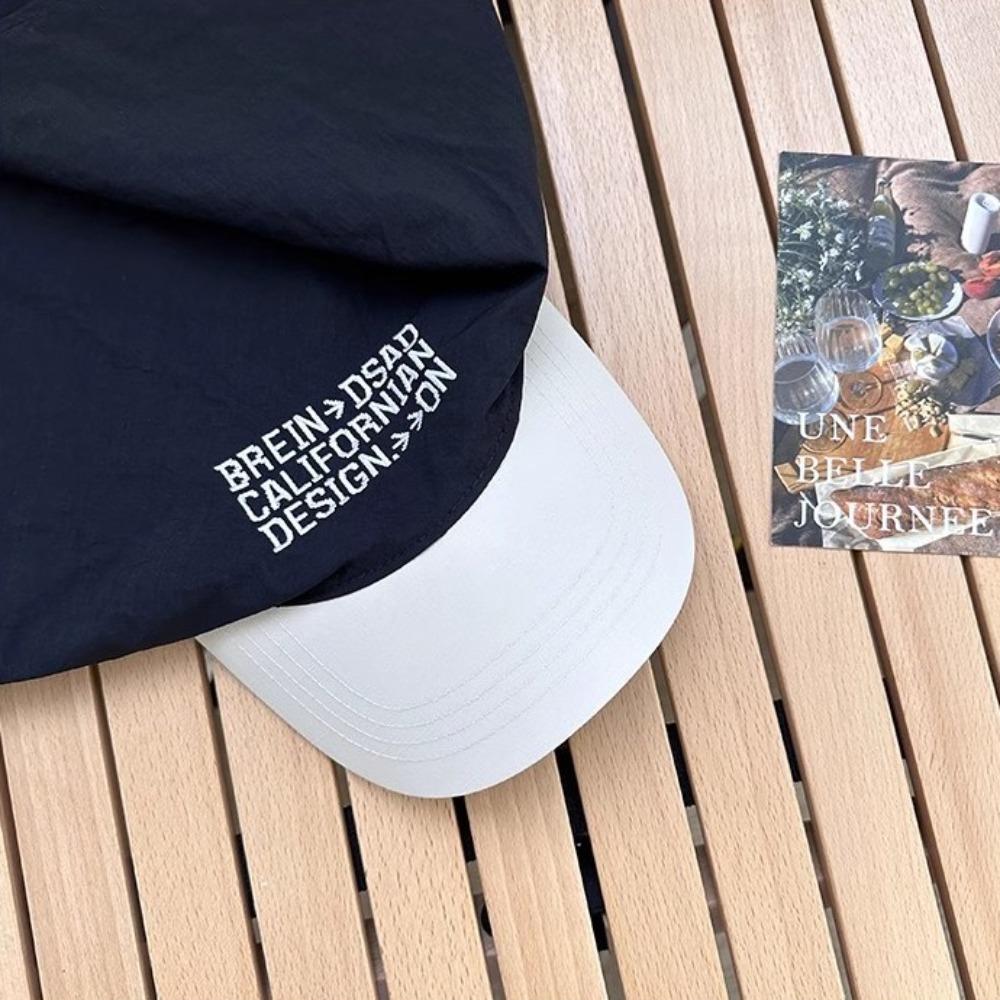 Quick Drying Letter Baseball Cap Breathable Peaked Cap New Sun Hat  Spring