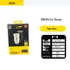 "PISEN 30W Dual Port PD Fast Car Charger for Apple iPhone 14 Mini"