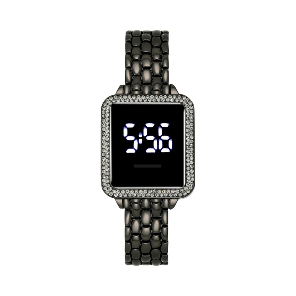 Fashion Women’s Leather Band Electronic Watch – Stylish Digital Wristwatch For Ladies, Elegant Design, Ideal Gift For Birthday, , Daily Wear