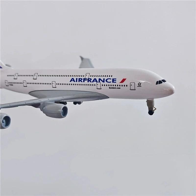 1/400 Model Planes A380 France Airline Alloy Airplane Kids Toys Airbus A380 Collectible Miniature Airplane Display Model