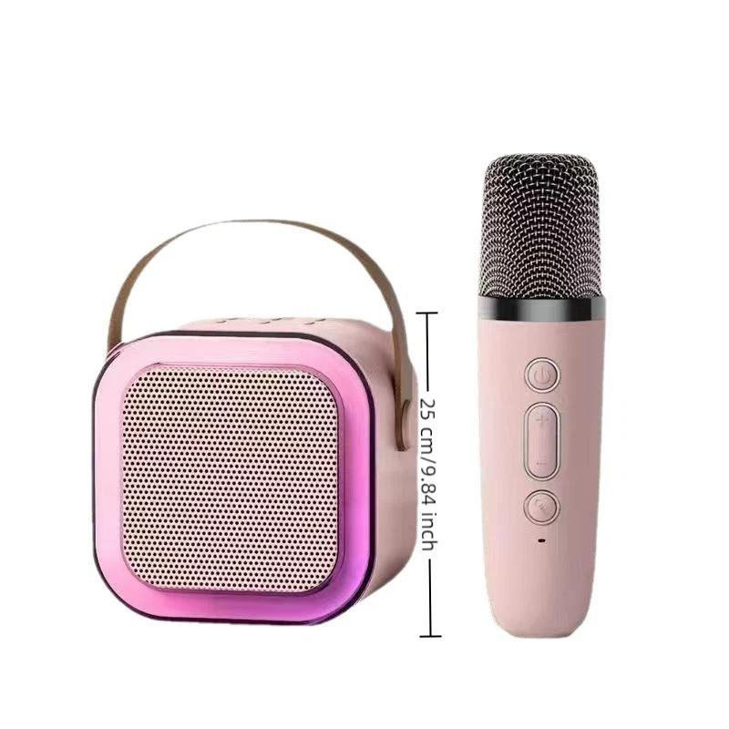 Bezprzewodowy Głośnik Bluetooth Maszyna do Karaoke Przenośny Mini Zestaw Głośników K12 Domowa Rodzinna Karaoke Prezenty dla Dzieci