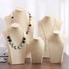 Mannequin Bust Necklaces Easel Showcase Velvet Jewelry Display  Necklace Earrings Rings Pendant