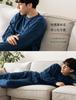 Nutopia Fluffy Double-Sided Fleece Pajama Set (Navy/L)