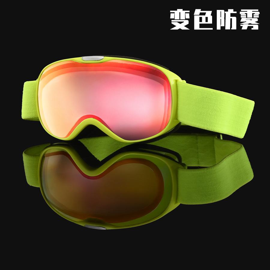 New children's double-layer anti-fog sports ski goggles, outdoor protective eyewear, compatible with prescription glasses
