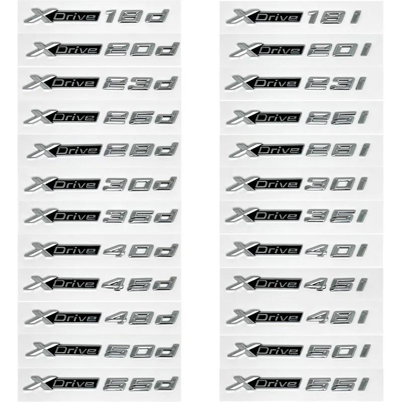 Emblemă Aripă Mașină Insignă Portbagaj Autocolant 3D Xdrive 20d 30d 35d 40d 50d 20i 25i 30i pentru BMW X1 X3 X4 X5