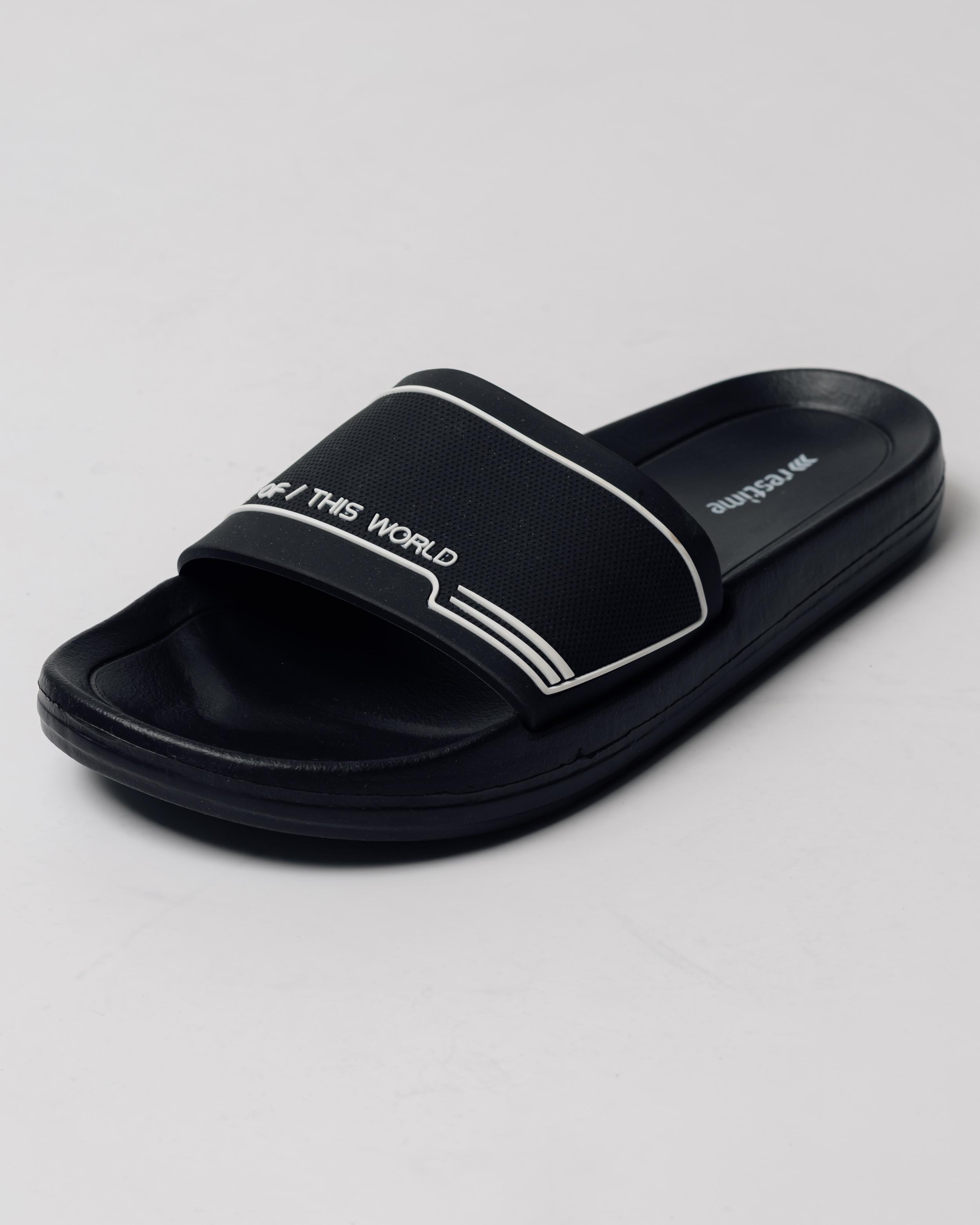 

Men s flip-flops Restime 25963 42 black rubber 46 чорний
