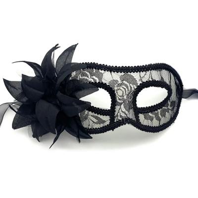Venice Makeup Ball Golden Onion Yarn Flower Lace Mask Half Face Adult Eye Mask Halloween Performance Prop