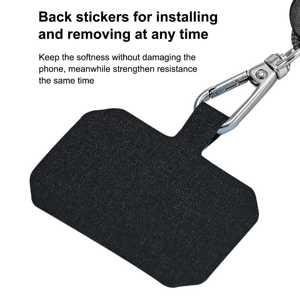 Universal Mobile Phone Neck Rope Adjustable Metal Snap Buckle Anti-lost Holder Lanyard with Adhesive Card Outdoor Travel Hiking