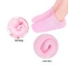 Silicone Gel Cotton Yarn Foot Whitening Socks with Adhesive Grip Strips