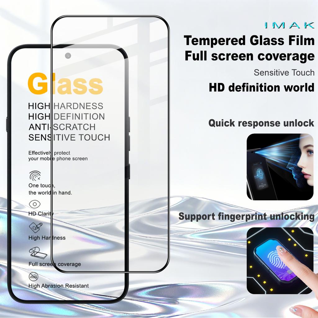 For Nothing Phone 4a Pro 5G Glass IMAK Full Coverage Tempered Glass Film Pro+ Series 169mm