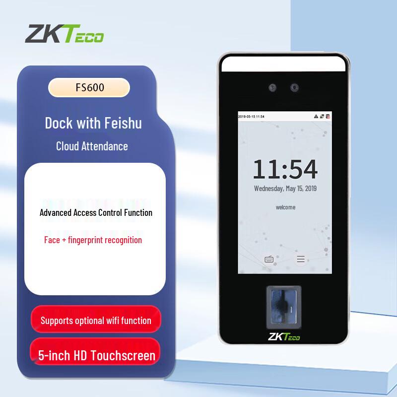 ZKTECO FS600 Dynamic Face & Fingerprint Attendance System