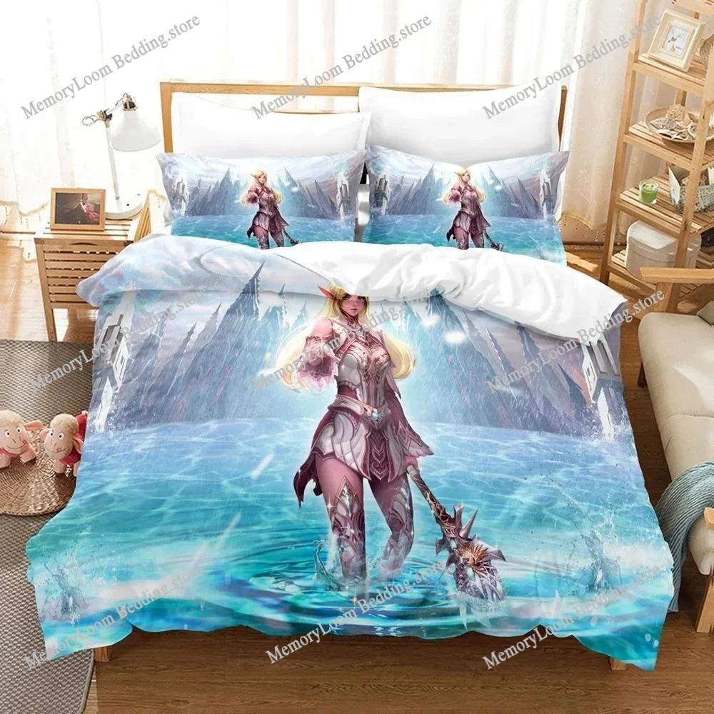 Game Theme Popular Lineage The Chaotic Throne Bedding Set King/Queen Size Duvet Cover 3D Print Cozy Soft Home Textile Decor