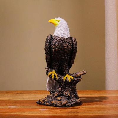 Mocný Orel Výstavní kousek Feng Shui Figurky Orla Ručně vyrobená Socha Garudy Domácí Dekorace Socha Vastu Idol pro Domov a Kancelář Dekorativní Výstavní kousek