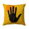 Black Handprint Cushion  Pillowcase Printed Polyester 45x45cm Throw Pillowcover Decorative Sofa Cushion Pillowslip Home Decor