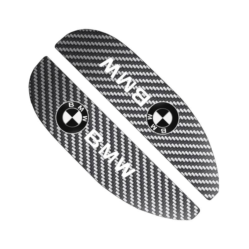 2pcs Car Rear View Mirror Sticker Rain Eyebrow For BMW 50th Kith 5 Series F20 E39 F10 F30 E90 E46 E60 G60 X5 E87 F11 G20 G32 G30