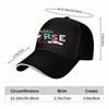 Mini Nurse Stethoscope Heart Print Baseball Cap Polyester Casual Travel Adjustable Cap