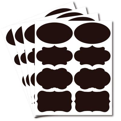 Black Waterproof Erasable Matte Chalkboard Sticker