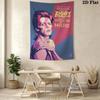David Bowie Wall Tapestry Artistic Homage Tapestry Wallmounted Background Cloth Wall Covering Decoration Atmospheric Background Cloth Home Decor