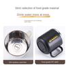 Double-Layered Thermal Mug 304 Stainless Steel Coffee Cup Portable Milk Tea Cup  Office