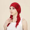 New Shimmer Pre-Tied Hat Women Muslim Hijab Turban Long Tail Headscarf Beanies Bonnet Hair Loss Chemo Cap Head Wrap Bandanas