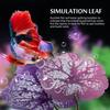 Balacoo 2 Stück Bettafisch Blatt Hängematte Polster Aquarium Tank Kunststoffpflanzen mit Saugnapf zur Simulation des Natürlichen Lebensraums Laichplatz Punktuelle Zucht