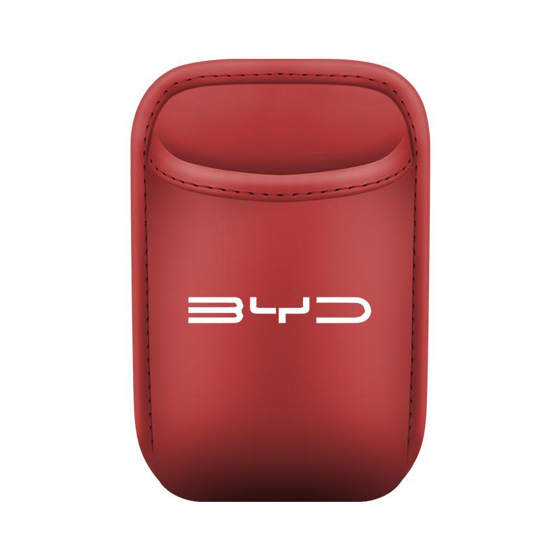 1pc Leather Car Cup Holder Storage Rack Multi Functional Storage Box Beverage Rack For Byd Atto 3 Song Han EV Tang Yuan Qin DM