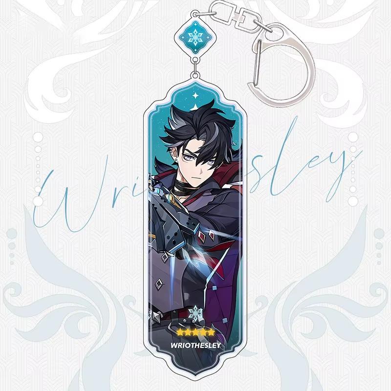 Portachiavi Anime Linnea Flins Durin Mualani Furina Arlecchino Accessori Portachiavi Genshin Impact Ciondolo Carino per Borsa Portachiavi Regalo
