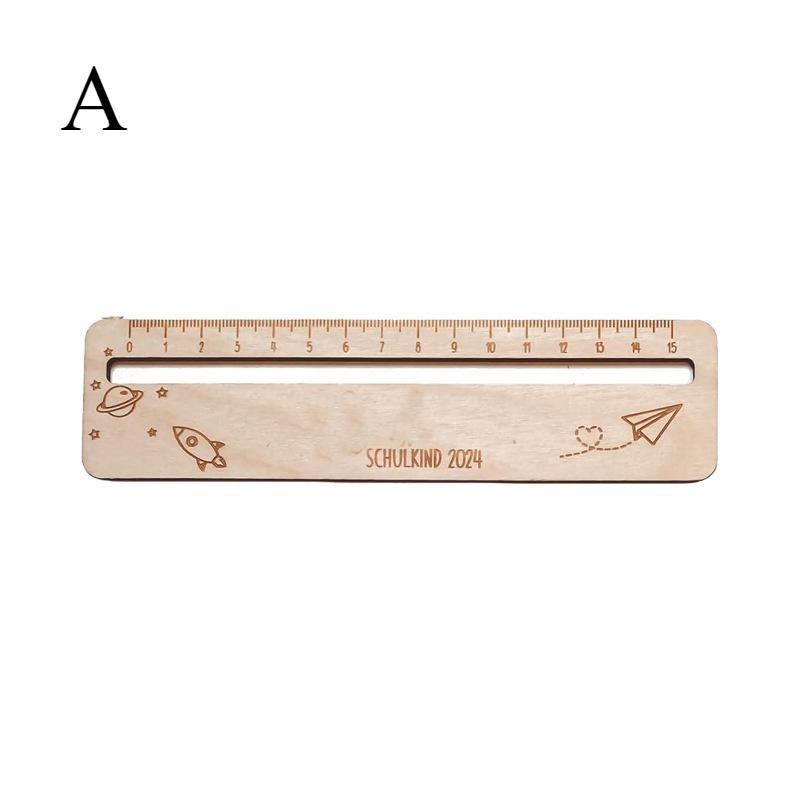 Student Gift Wooden Products Learning Tools Rulers Creative Wooden Crafts Ornaments