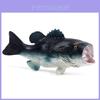 Modelo de Peixe Lateolabrax Japonicus Brinquedo Com Material Plástico Para Decoração de Aquário Marinho