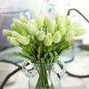 30 Pcs Artificial Tulip Flower Mini Real Touch Fake Flowers Wedding Bouquet Home Decorations for Mother Wife Girlfriend