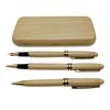 Wood Pen Gifting Pen Box Set Wood Ballpoint Pen Wood Piston Filled Fountain Pen with Metal Tip For Students Adult
