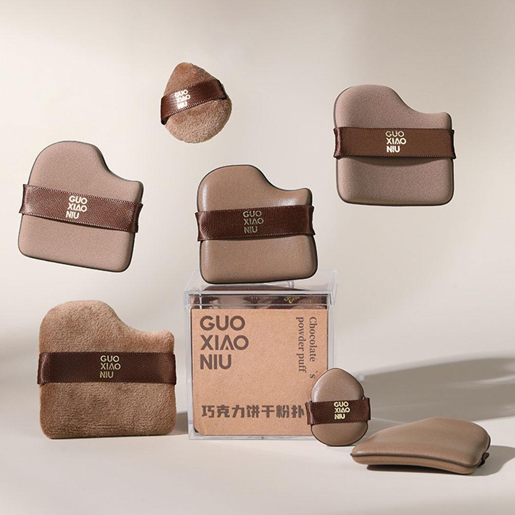 6 szt. Super Miękkie Puszki Kosmetyczne Zestaw Gąbka do Makijażu Blender Puszka do Pudru Podkład Kobiety Piękno R2E3