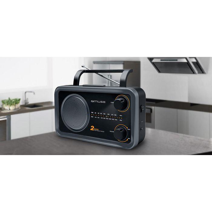 Radio portable - MUSE - M06DS - 2 bandes - Bluetooth - Batterie type C