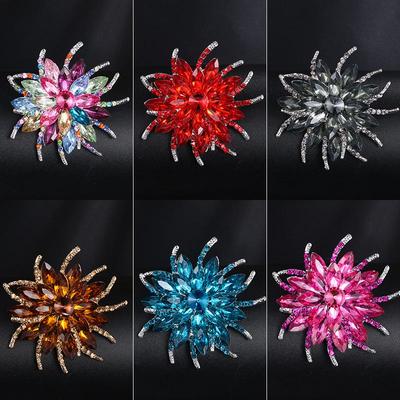 Elegant Electroplated Acrylic Brooch for Women - Stylish Scarf Pin & Clothes Accessory Corsage